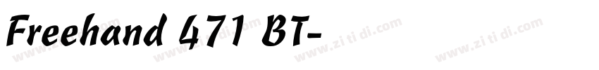 Freehand 471 BT字体转换